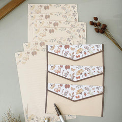 Romantic Animal & Plant Letterhead for Love Letters