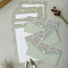 Romantic Animal & Plant Letterhead for Love Letters