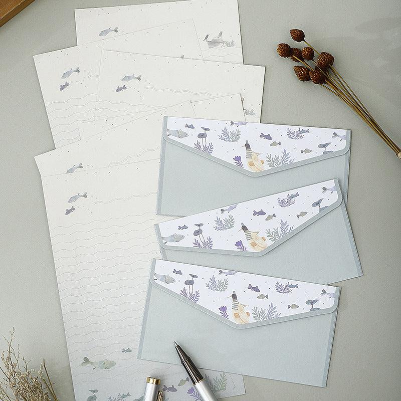 Romantic Animal & Plant Letterhead for Love Letters