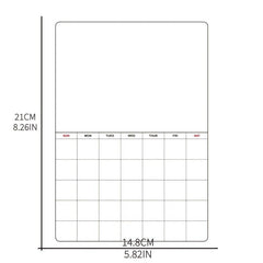 A5 Magnetic Schedule Message Board Weekly Dry Erase Refrigerator Sticker