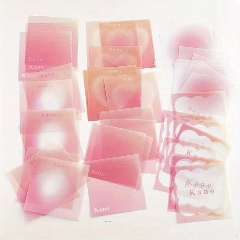 50 Sheets Gradient Sulfuric Acid Paper Sticky Note Pack