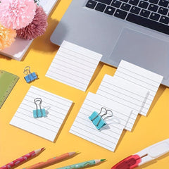 10 Pastel Sticky Notes 3x3 Lined Adhesive Memo Small Pads