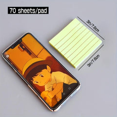 10 Pastel Sticky Notes 3x3 Lined Adhesive Memo Small Pads