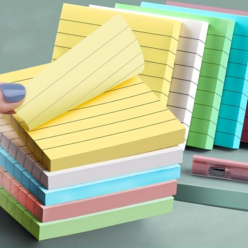 10 Pastel Sticky Notes 3x3 Lined Adhesive Memo Small Pads