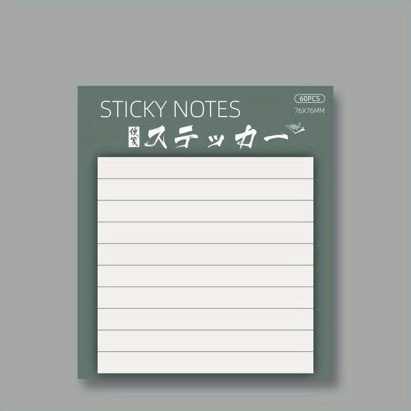 60 Sheets Sticky Notes Set for Students & Adults - Self Stick Pads