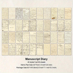 Vintage Scrapbook Paper, 80 Sheets