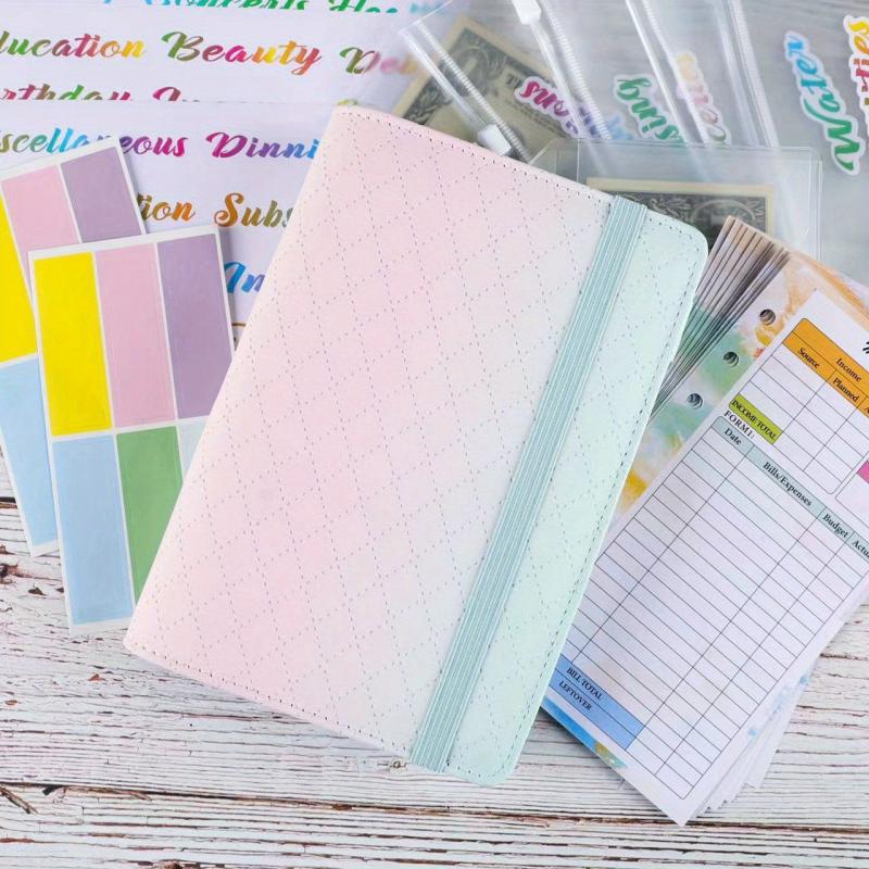 A6 Macaron Binder Notebook - Colorful School Supplies