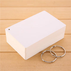 Cardboard Binder Ring Flash Card Study Cards Loose Leaf Book