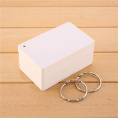 Cardboard Binder Ring Flash Card Study Cards Loose Leaf Book