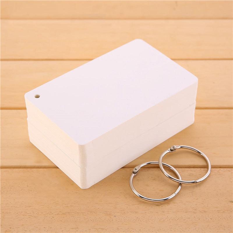 Cardboard Binder Ring Flash Card Study Cards Loose Leaf Book