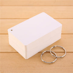 Cardboard Binder Ring Flash Card Study Cards Loose Leaf Book