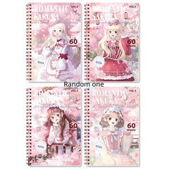 A5 Lined Men's Women's Diaries Hardcover Writing Notebook Cartoon Cover Notebook