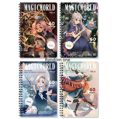A5 Lined Men's Women's Diaries Hardcover Writing Notebook Cartoon Cover Notebook