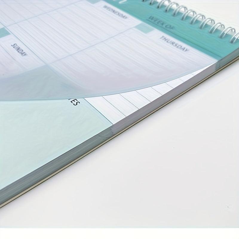 1pc Daily Planning Record Book 52 Sheets Coil Planner