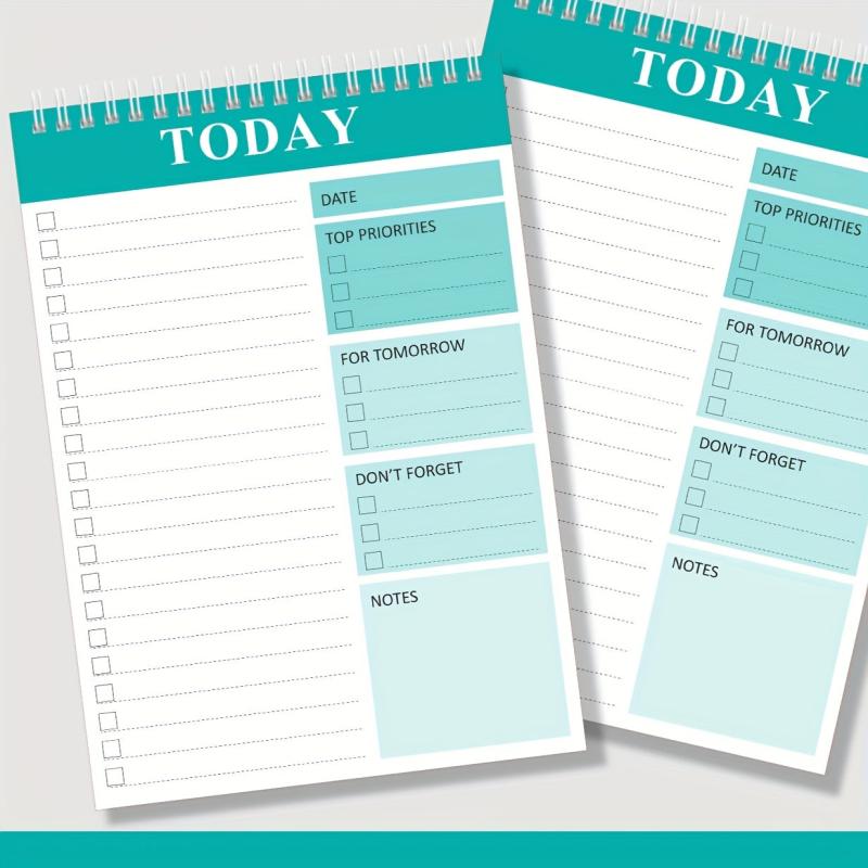 1pc Daily Planning Record Book 52 Sheets Coil Planner