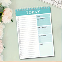 1pc Daily Planning Record Book 52 Sheets Coil Planner
