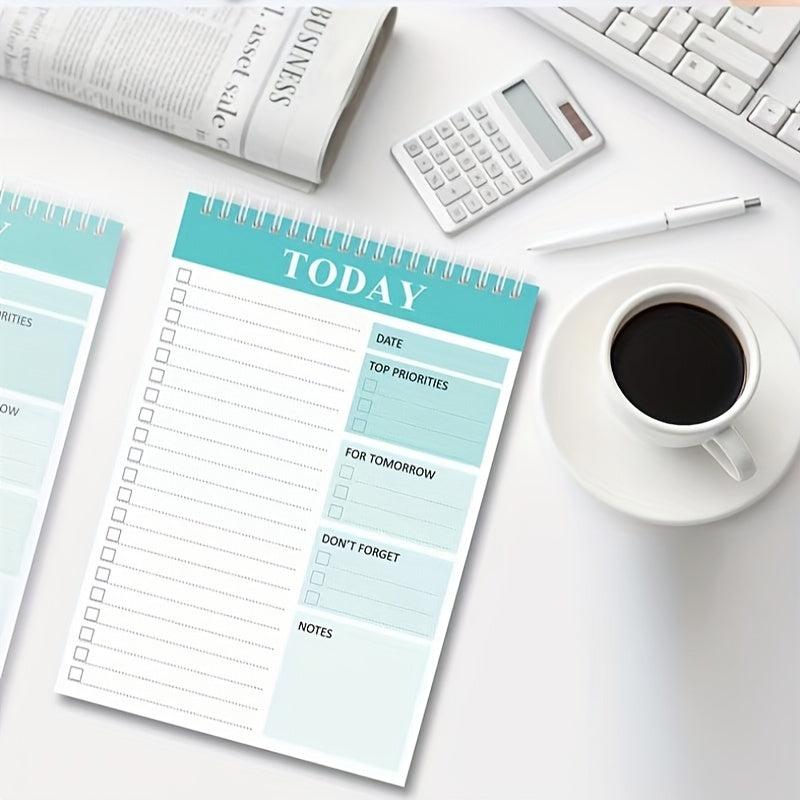 1pc Daily Planning Record Book 52 Sheets Coil Planner