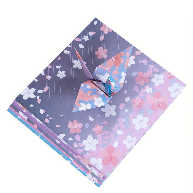 58 Double-Sided Origami Paper Cards 14.99 cm Square - Set of 58