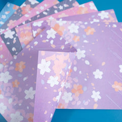 58 Double-Sided Origami Paper Cards 14.99 cm Square - Set of 58
