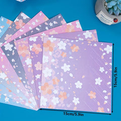 58 Double-Sided Origami Paper Cards 14.99 cm Square - Set of 58
