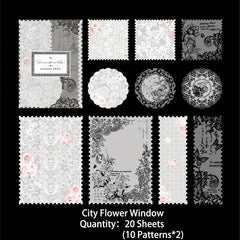 20 Sheets Vintage Lace Series Scrapbook Paper