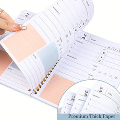 BUBU Daily Planner Notebook Undated To Do List Time Management Meal Plan