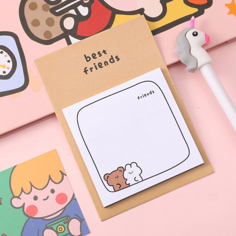 Rabbit Memo Pad Sticky Notes 30 Sheets Office Learning Stationery