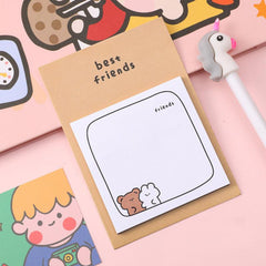 Rabbit Memo Pad Sticky Notes 30 Sheets Office Learning Stationery