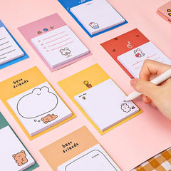 Rabbit Memo Pad Sticky Notes 30 Sheets Office Learning Stationery