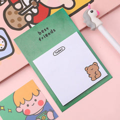 Rabbit Memo Pad Sticky Notes 30 Sheets Office Learning Stationery