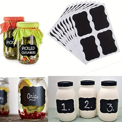 36pcs Reusable Waterproof Blackboard Stickers Removable Labels