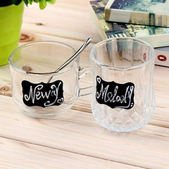 36pcs Reusable Waterproof Blackboard Stickers Removable Labels