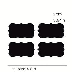 36pcs Reusable Waterproof Blackboard Stickers Removable Labels