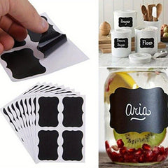 36pcs Reusable Waterproof Blackboard Stickers Removable Labels