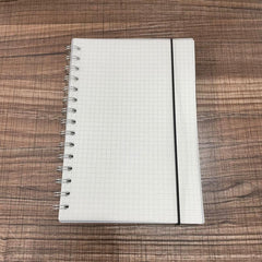 Frosted PP Shell Coil Notebook A5 Horizontal Line Inner Page Not Clear