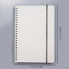 Frosted PP Shell Coil Notebook A5 Horizontal Line Inner Page Not Clear