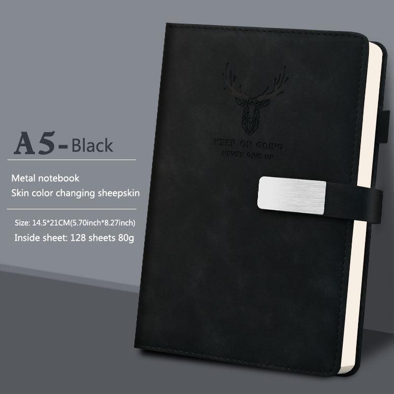 1PC Metal Notebook Ultra Thick Large Business Diaries