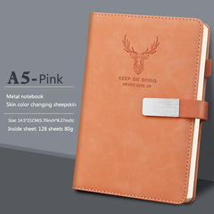 1PC Metal Notebook Ultra Thick Large Business Diaries