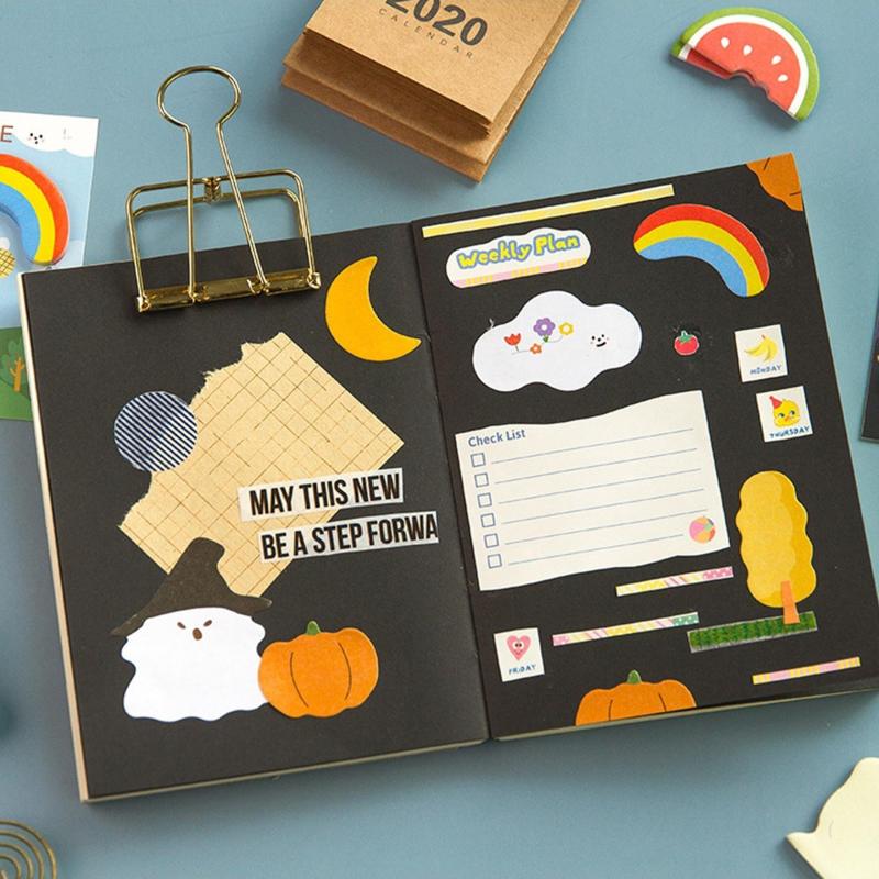 90 Sheets Halloween Shape Sticky Note Combo