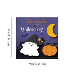 90 Sheets Halloween Shape Sticky Note Combo