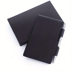 Aluminum Alloy Card Box Notebook With Pen Tearable Fashionable And Convenient