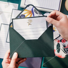 20pcs Plant Flower Series Envelope Letter Paper Set