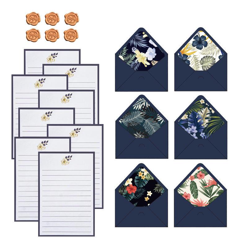 20pcs Plant Flower Series Envelope Letter Paper Set
