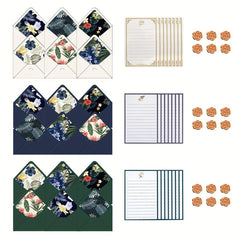 20pcs Plant Flower Series Envelope Letter Paper Set