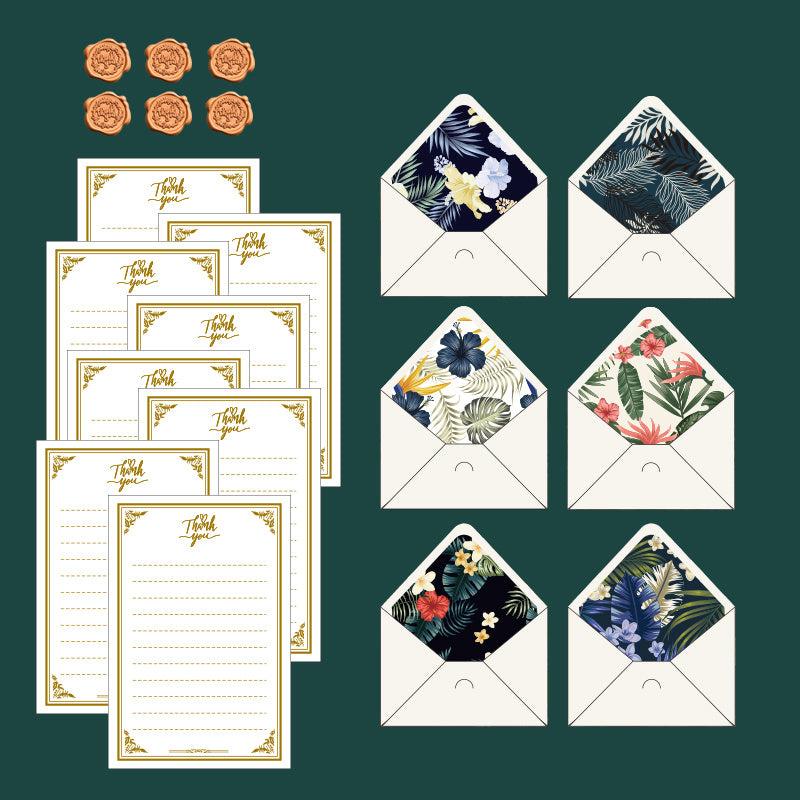 20pcs Plant Flower Series Envelope Letter Paper Set