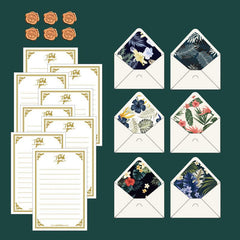20pcs Plant Flower Series Envelope Letter Paper Set