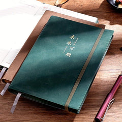 Chinese Character Notebook 196 Pages Strap Pocket Literary Vocabulary
