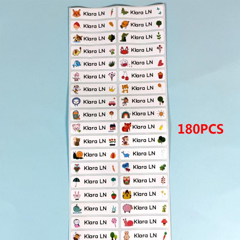 Customize Your Water Bottle with 120 Unique Name Stickers