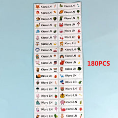 Customize Your Water Bottle with 120 Unique Name Stickers