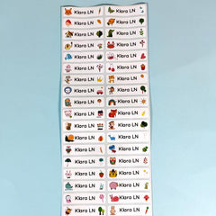 Customize Your Water Bottle with 120 Unique Name Stickers